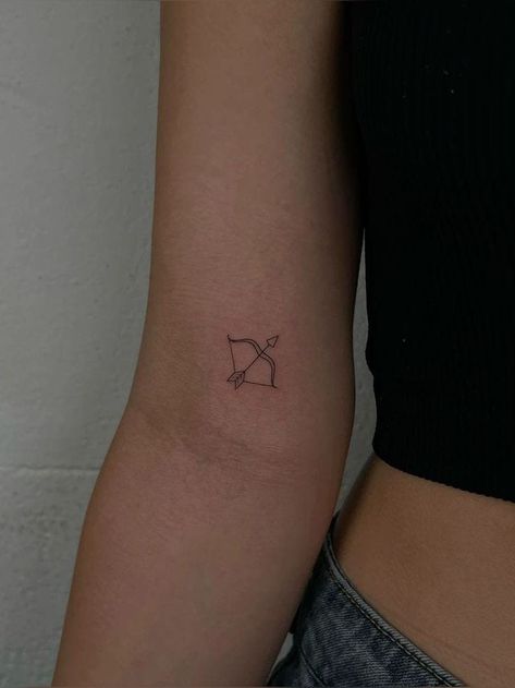 Archer Tattoo, Bookish Tattoos, Sagittarius Tattoo, Taylor Swift Tattoo, Petite Tattoos, Modern Tattoos, Discreet Tattoos, Girly Tattoos, Dainty Tattoos