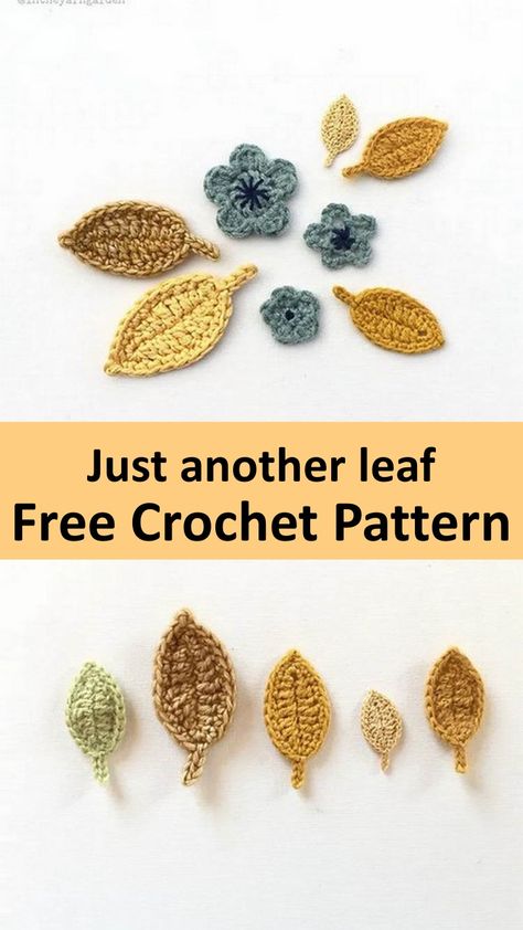 These Crochet Applique Patterns are wonderfully suited for both beginners and experienced enthusiasts alike, offering a delightful journey through creating seasonal decorations. From the earthy hues of oak and maple leaves to the subtle beauty of a simple leaf design, these appliques serve as the perfect addition to clothing, accessories, and home décor, bringing a cozy autumnal charm to every corner. Free Crochet Leaves Pattern, Crochet Leaf Applique, Leaf Crochet Pattern Free, Crochet Leaf Free Pattern, Leaf Crochet Pattern, Simple Leaf Design, Crochet Basket Tutorial, Gingerbread House Patterns, Leaf Applique