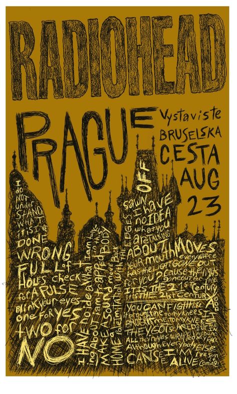 #Radiohead Radiohead Poster, Concert Poster Art, Poster S, Rhapsody In Blue, We Will Rock You, Musica Rock, Music Artwork, Desenho Tattoo, Concert Poster