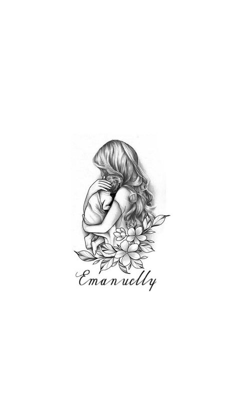 Tattoo Ideas Daughter Mom, Daughter’s Name Tattoo, Tattoo Idea For My Son, Mom Son Tattoo Design, Tattoos For Daughters For Moms, Tattoo Sohn Mutter, Tattoo For Newborn, Tattoo For Son And Daughter, Son Tattoos For Mom