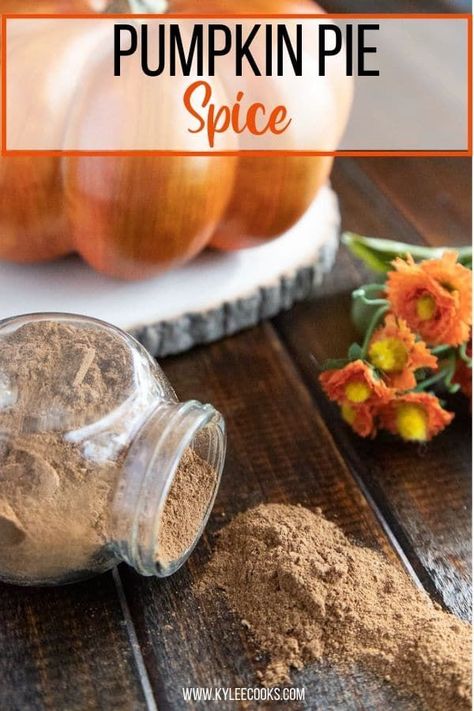 Blend your own Homemade Pumpkin Pie Spice! Ditch the store-bought jars, and make this super easy recipe. #pumpkinpie #pumpkinpiespice #makeyourown #kyleecooks Homemade Pumpkin Pie Spice, Desserts Pumpkin, Pumpkin Pie Spice Recipe, Pie Spice Recipe, Diy Pumpkin Spice, Pumpkin Pie Spice Mix, Pumpkin Smoothie, Easy Pumpkin Pie, Homemade Pumpkin Pie