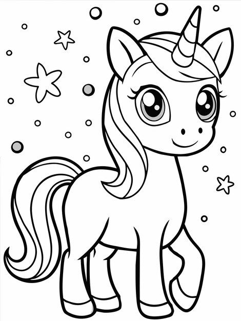 Photo kawaii unicorn in magical forest c... | Premium Photo #Freepik #photo Unicorn Colouring Pages, Unicorn Colouring, Photo Kawaii, Cute Pictures To Draw, Forest Coloring Pages, Forest Coloring, Pony Pictures, Unicorn Coloring, Kawaii Unicorn