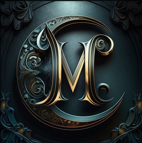 Fancy Letter M, M Letter Design, Wild Animal Wallpaper, Monogram Wall Art, M Wallpaper, Letter Art Design, Trippy Designs, Boca Raton Florida, Cool Pictures For Wallpaper