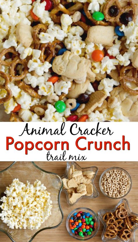 Kids Trail Mix, Trail Mix Kids, Snack For Toddlers, Vbs Snacks, Animal Snacks, Animal Cracker, Trail Mix Recipes, Snack Mixes, Preschool Snacks