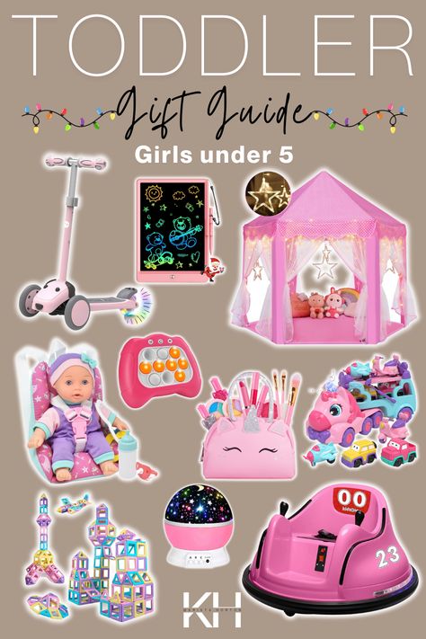 Looking for gift ideas for toddler girls & cute toddler girl Christmas gift ideas? Shop this toddler girl gift guide for all of my kiddos favorites!! These 5 year old girl gifts (and under) are perfect little girl Christmas gifts they’ll love (and actually use!) Christmas For 5 Year Girl, Christmas Gifts For Four Year Old Girl, Gift Guide 4 Year Girl, Christmas Gift Ideas For 3 Year Girl, Best Gifts For 5 Year Girl, Christmas Gifts For 4 Year Girl, Christmas Gift Ideas For 4 Year Girl, Christmas Gift Ideas For 5 Year Girl, Christmas Gifts For 6 Year Girl