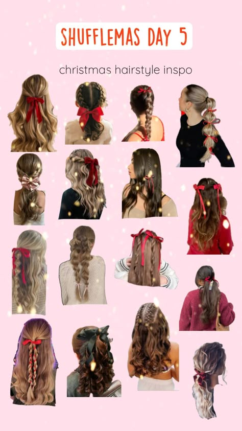 day 5! #shufflemas #shufflemasday5 #slay #preppy #blowup #fyp #christmas #preppychristmas #christmashairstyles #shuffleslay #fypshuffle #shufflefyp Emma Hairstyle, Fun Hair Styles, Pop Hair, Cute Christmas Ideas, Preppy Hairstyles, Hairstyle Examples, Hair Styles Ideas, Preppy Christmas