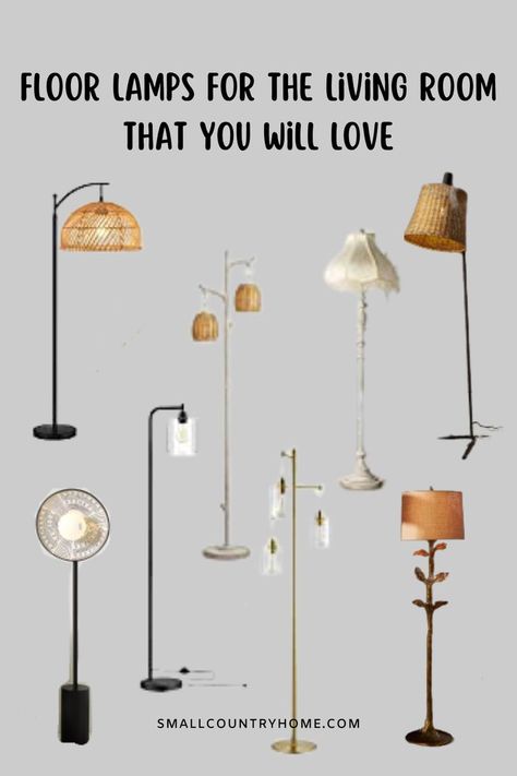 tall lamps for living room Cottage Floor Lamp, Lamps Living Room Ideas, Floor Lamps Living Room Ideas, Tall Lamps For Living Room, Boho Floor Lamp, Cute Apartment Ideas, Stuff To Buy On Amazon, Living Room Ideas Boho, Small Apartment Inspiration