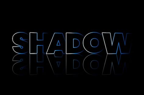 Shadow shadow style typography on black ... | Free Photo #Freepik #freephoto #word #typography #word-effect #fonts Photo Shadow, Summer Typography, Futuristic Typography, Launch Control, Neon Typography, Shadow Logo, Shadow Shadow, Embossed Text, Gold Logo Design