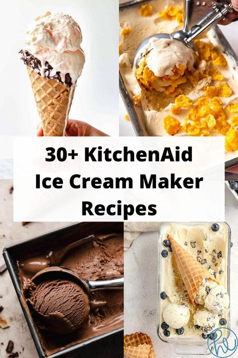 Kitchenaid Ice Cream Maker Recipes, Kitchenaid Ice Cream Recipes, Kitchen Aid Ice Cream Recipes, Kitchenaid Ice Cream, Homemade Ice Cream Maker, Kitchenaid Ice Cream Maker, Kitchen Aid Ice Cream, Homemade Ice Cream Recipes Machine, Kitchenaid Recipes