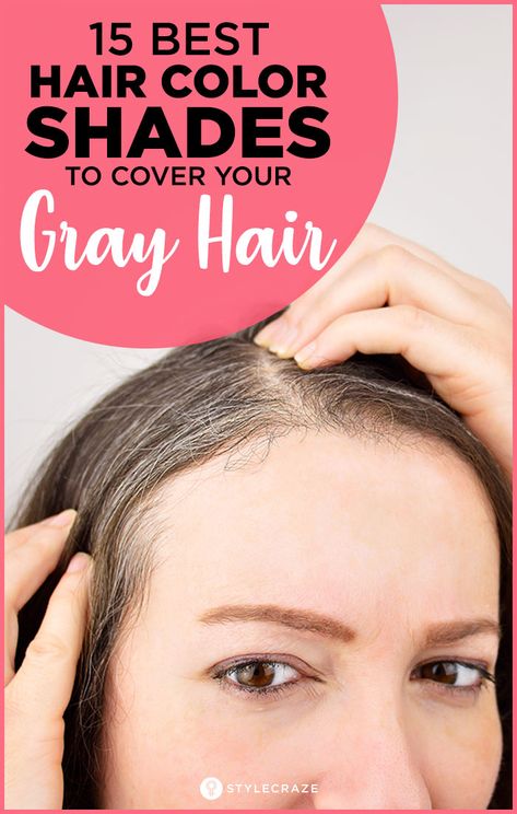 15 Best Hair Color Shades To Cover Your Gray Hair In 2018 #haircolor #haircare Boxed Hair Color, Cover Gray Hair, Gray Roots, Roofing Colors, Hairstyles Anime, Grey Hair Coverage, Box Dye, Grey Hair Dye, Best Hair Dye