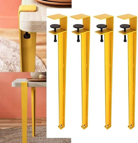 Amazon.com: FPIGSHS Metal Table Legs, 4PCS 28'' Table Clamp Legs, F-Shape Adjustable Dining Desk Legs for DIY Coffee Table Furniture Console Table Legs, with Floor Protectors (Color : B) : Tools & Home Improvement Diy Furniture Legs Ideas, Workbench Legs, Adjustable Dining Table, Coffee Table Legs Metal, Desk Garden, Adjustable Coffee Table, Diy Table Legs, Industrial Table Legs, Table Legs Metal