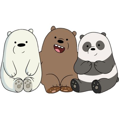 We Bare Bears Trio Cartoon Bears, Ice Bear We Bare Bears, We Bare Bears Wallpapers, Ice Bears, Three Bears, Friend Cartoon, Cute Panda Wallpaper, Cartoons Png, We Bear