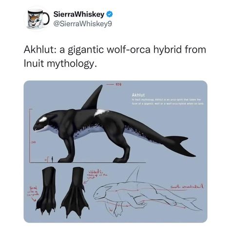 Inuit Mythology, Wolf Tracks, Alaska Tattoo, Orca Art, Largest Wolf, Avatar Studios, Arctic Sea, Arctic Wolf, Water Tribe