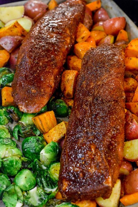 Pork Tenderloin And Potatoes, Oven Baked Pork Tenderloin, Easy Pork Loin Recipes, Sheet Pan Pork Tenderloin, Tender Pork Tenderloin, Oven Roasted Pork Tenderloin, Easy Pork Tenderloin Recipes, Sheet Pan Pork, Roasted Pork Tenderloin Recipes