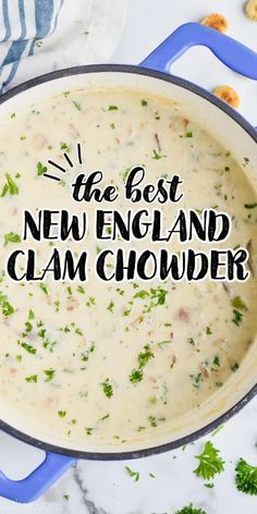 Traditional Clam Chowder, Clam Chowder Recipe With Fresh Clams, Soup Clam Chowder, Authentic New England Clam Chowder, Calm Chowder Recipes, Clam Chowder Recipe New England Crockpot, Easy Clam Chowder Recipe Simple, Creamy Clam Chowder Recipe New England, Boston Clam Chowder Recipe