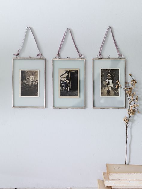 Three Delicate Hanging Frames  http://www.coxandcox.co.uk/three-delicate-hanging-frames Nest Tables, Cluster Lights, French Bedroom, Framed Pictures, Layered Rugs, Three Kings, Hanging Frames, Diy Picture, Wall Frames