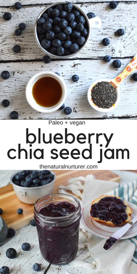 Blueberry Chia Seed Jam, Blueberry Chia Jam, Healthy Jam, Coconut Chia Seed, Chia Jam Recipe, Chia Seed Jam, Coconut Chia, Chia Jam, Chia Seed Recipes