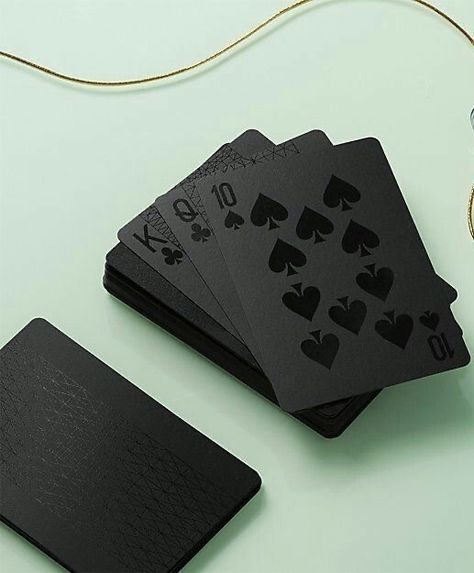 Modele Impression 3d, Black Playing Cards, Playing Cards Design, Right Light, 카드 디자인, Poker Cards, Cards Design, Cool Cards, Gloss Black