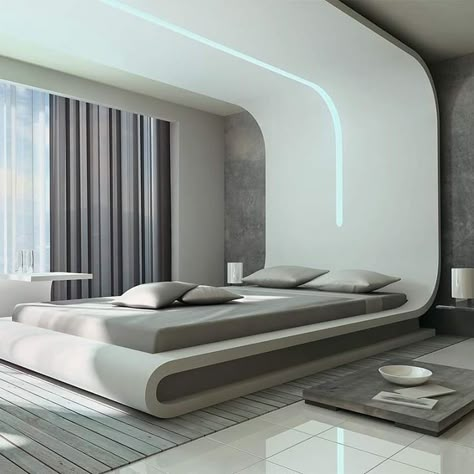 Futuristic Bedroom, Quality Bedroom Furniture, Luxury Bedroom Design, Bedroom False Ceiling Design, Ceiling Design Bedroom, Luxury Bedroom Master, Bedroom Bed Design, Bed Furniture Design, Bedroom Furniture Design