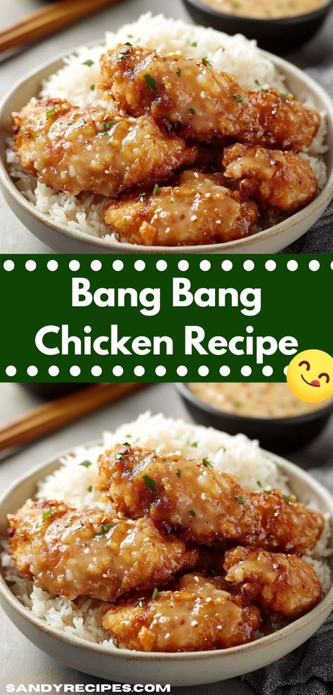 Craving something exciting for dinner? Try this Bang Bang Chicken Recipe, a perfect blend of crispy chicken and a creamy, spicy sauce. It's an effortless dish that makes weeknight dinners feel special and indulgent. Bang Bang Chicken Recipe, Bang Bang Chicken, Sweet And Spicy Sauce, Buttermilk Chicken, Spicy Sauce, Chicken Recipes Casserole, Chicken Dishes Recipes, Dinner Idea, Sweet Chili