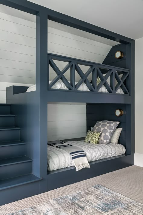 Sleepover-Ready with Bunks - Innovative Design + Build Built In Bunk Beds, Shared Boys Room, Bunk Beds Loft, Bunk Room Ideas, European White Oak Floors, Beds Loft, Bunk Beds Boys, Bunk Bed Room, Bunk Bed Rooms