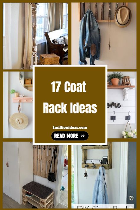 Your wall inside the front door looks a little empty and you are looking for a new piece to display in your… Coat Racks Diy, Boho Coat Rack Wall, Front Door Coat Rack Ideas, Wall Coat Rack Ideas Entryway Diy, Coat Racks Wall Entryway, Farmhouse Coat Rack Entrance, Wall Coat Rack Ideas, Wall Coat Rack Ideas Entryway, Coat Hanger Ideas Front Entry