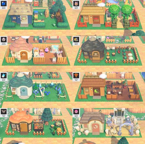 Villagers Yards Animal Crossing Guide, Villagers Yards Animal Crossing, Animal Crossing Villager Yard Ideas, Villager Yard Idea Acnh, Villager Yards Acnh, Acnh Villager Yard Guide, Animal Crossing Yard Guide, Animal Crossing Villager Yards, Acnh Villager Yard