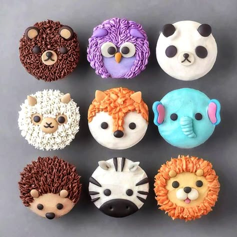 Naturally Jo, Cupcakes Design, Cupcake Decorating Tips, Kid Cupcakes, Cupcake Cake Designs, Cupcake Wars, Animal Cupcakes, Animal Cakes, Cute Baking