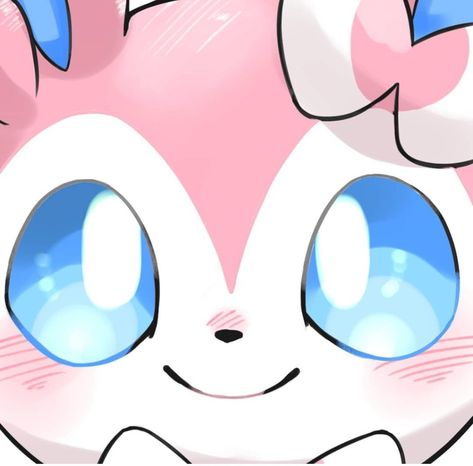 Sylveon Profile Picture, Eeveelutions Fanart, Sylveon Pfp, Sylveon Art, Sylveon Pokemon, Eevee Wallpaper, Best Pokemon Ever, Eevee Cute, Eevee Evolution