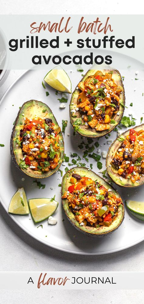 Avacacado Recipes, Chicken And Black Beans, Quinoa Salad Dressing, Avocado Stuffed, Chicken Black Beans, Stuffed Avocados, Tex Mex Chicken, Stuffed Avocado, Grilled Avocado