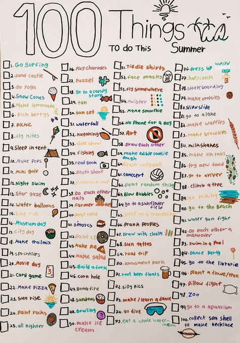 Bucket list 🌺 | Bullet journal ideas pages, Summer bucket list for teens, Bullet journal mood Summer Bucket List For Teens, Freetime Activities, Teen Sleepover, Bucket List For Teens, Bored Jar, Bucket List Journal, Fun List, Bullet Journal Mood Tracker Ideas, 100 Things To Do