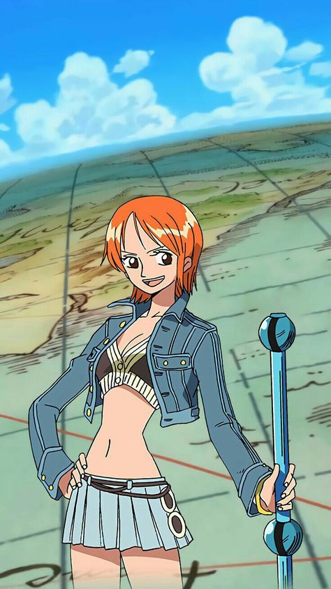 Nami Pre Time Skip Outfits, One Piece Anime Nami Outfits, Nami Outfits Style One Piece, Nami Cosplay One Piece, Nami Outfits, Onepiece Icon, Natsu And Gray, Nami Cosplay, The Straw Hat Pirates