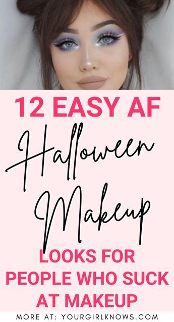 Makeup Only Halloween Costume, Halloween Face Paint Ideas For Women Easy, Face Makeup Halloween Easy Pretty, Easy Womens Halloween Makeup, Easy Pretty Halloween Makeup, Cute Witch Makeup Women, Easy Witches Makeup, Easy Face Paint Ideas For Halloween, Cute Easy Halloween Makeup Looks