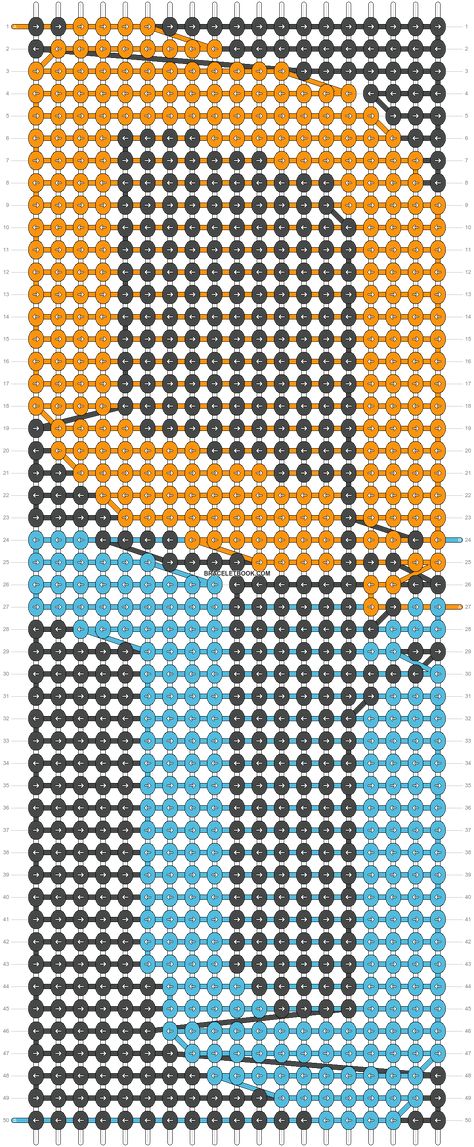 Alpha pattern #158176 | BraceletBook Oscar Piastri, Alpha Pattern, Grid Pattern, Alpha Patterns, Perler Bead Patterns, Square Pattern, Perler Bead, Friendship Bracelet Patterns, Bead Patterns