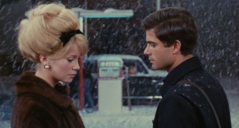 French New Wave Fashion, A Woman Under The Influence, The Umbrellas Of Cherbourg, Umbrellas Of Cherbourg, Jacques Demy, This Magic Moment, French New Wave, Classic Christmas Movies, Christmas Films