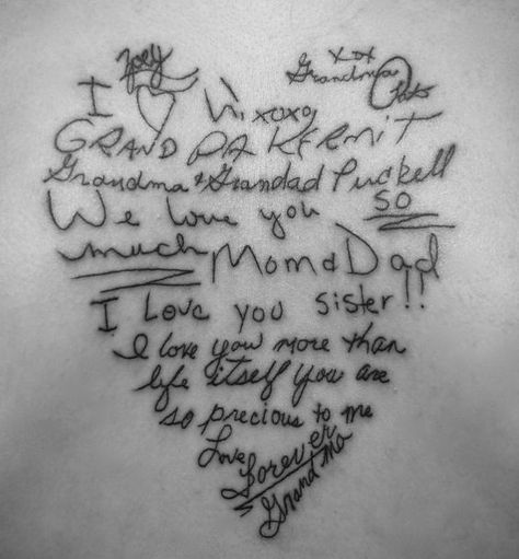 Top 10 Tattoos About Family - Tattoo.com Handwriting Tattoos, Super Tattoo, Disney Tattoo, Cs Lewis, Family Tattoos, Tattoo Love, Tattoo Designs For Women, Trendy Tattoos, Next Tattoo