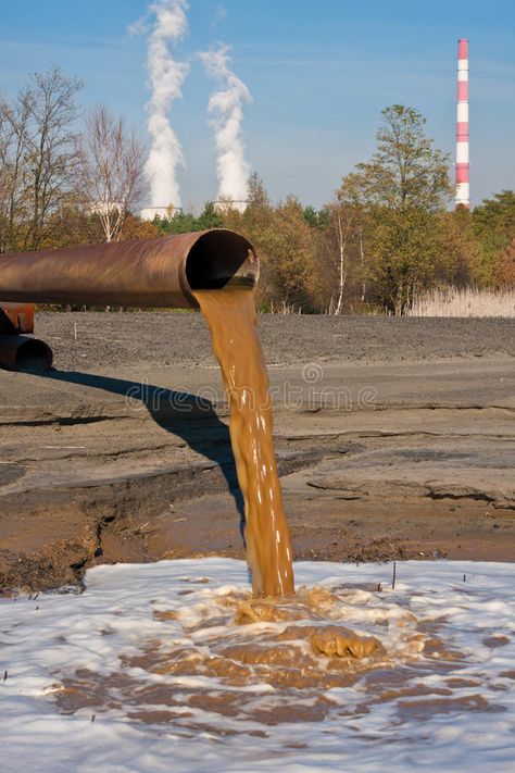 Polluted Water. Rusted pipe coming from power plant with polluted water , #AFF, #Rusted, #pipe, #Polluted, #Water, #coming #ad Water Pollution Photography, Water Pollution Pictures, Thermal Pollution, Pollution Pictures, Environment Quotes, Polluted Water, Chemical Waste, Earth Drawings, Marine Pollution