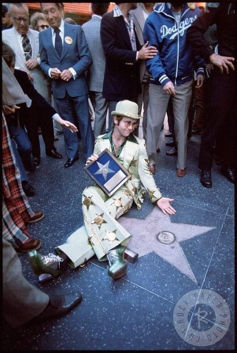 Elton John Costume, John Barry, Hollywood Blvd, Captain Fantastic, Rocket Man, Taron Egerton, Paper Photo, Hollywood Walk Of Fame Star, Movie Soundtracks