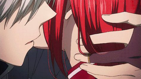 Anime Snow, Snow White With Red Hair, Anime Kiss Gif, Shirayuki Hime, Akagami No Shirayuki, Kiss Gif, Akagami No Shirayukihime, Snow White With The Red Hair, Animated Banners