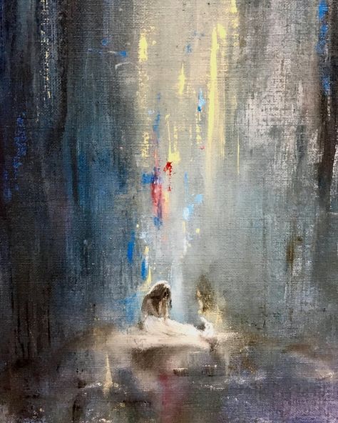 An oil painting born from frustration and pure hopelessness. Forgotten Things Art, Art That Makes You Feel Something, Misunderstood Painting, Emotional Oil Painting, Abstract Art Emotions, Meaningful Paintings Inspiration Life, Loneliness Abstract Painting, Abstract Meaningful Art, Deep Painting Feelings