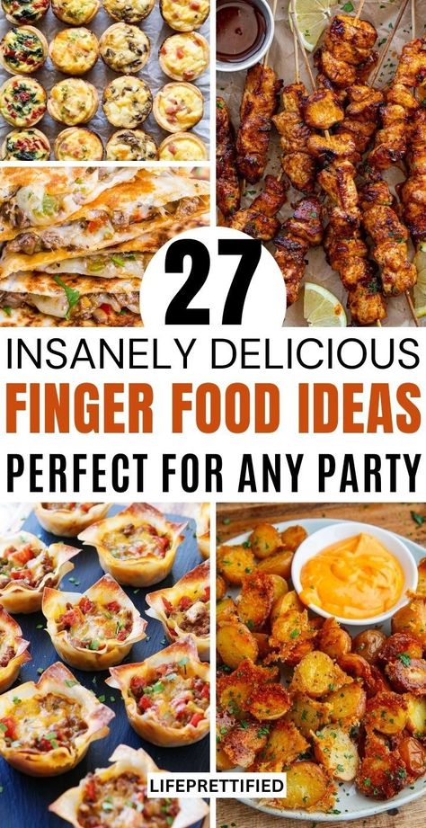 27 Crowd-Pleasing Party Food Ideas That Are Quick and Easy!! Party food for a crowd, party snacks, appetizer recipes for party, easy party food ideas, party foods, last minute appetizers, finger food ideas Appetizer Recipes For Party, Easy Party Food Ideas, Party Food For A Crowd, Recipes For Party, Finger Food Ideas, Bowl Party Food, Appetizers For A Crowd, Party Food Ideas, Appetizers Easy Finger Food