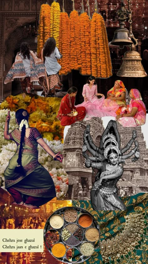 INDIA 💛🧡 #india #indian #indiangirl #culture #tradition #temple #indianaesthetic Indian Aesthetic Wallpaper, South Indian Culture, Art Forms Of India, Mood Board Fashion Inspiration, Pakistani Art, Desi Art, South Asian Aesthetic, Rajasthani Art, Indian Theme