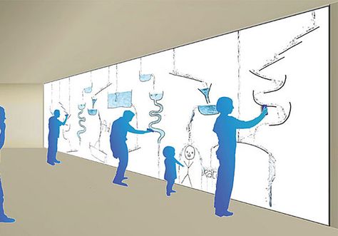 Interactive Architecture, Interactive Projection, Museum Exhibition Design, Interactive Museum, Interactive Exhibition, Interactive Walls, Architecture Concept Diagram, Interactive Display, Aquarium Design