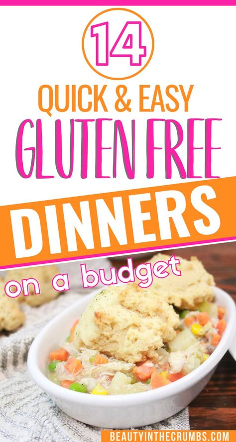 Cheap Gluten Free Meals, Gluten Free Dairy Free Dinner, Gluten Free Family Meals, Gluten Free Diet Plan, Dinners On A Budget, Recipes To Make For Dinner, Gluten Free Dinner Easy, Gluten Free Meal Plan, Gluten Free Kids