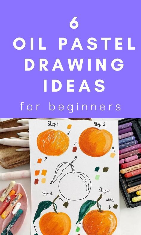 How to draw clementine | Oil pastel drawing tutorial for beginners | how to draw with oil pastel | drawing ideas for newbies | art ideas for summer | #oilpastel #howtodraw #artist Step By Step Pastel Drawing, How To Draw With Pastels Step By Step, Oil Pastel Art Projects For Elementary, Oil Pastel Tutorial Step By Step Easy, Simple Oil Pastel Art Ideas, Oil Pastels And Watercolor, Beginner Oil Pastel Step By Step, Oil Pastel Art Lesson, Oil Pastel Art Landscape Easy