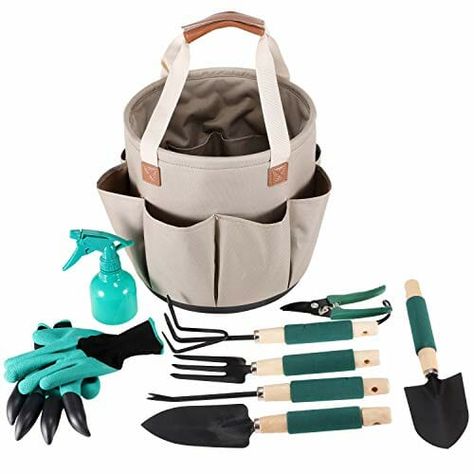 Gardening Gift Set, Garden Tool Bag, Gardening Tool Kit, Garden Tote Bag, Best Garden Tools, Gardening Gifts, Planting Tools, Garden Bags, Garden Tool Storage