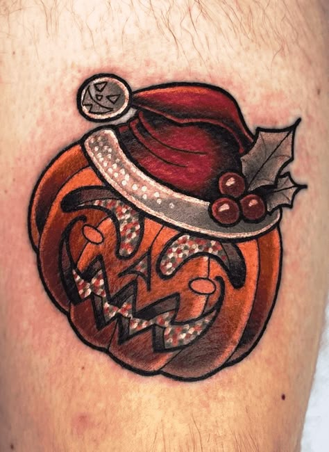 Christmas Tattoo Design Images (Christmas Ink Design Ideas) Snowglobe Tattoo, Pumpkin Tattoos, Christmas Tattoo Ideas, Holiday Tattoos, Tattoo Ideas Halloween, Fall Tattoos, Cute Halloween Tattoos, Friday The 13th Tattoo, Lantern Tattoo