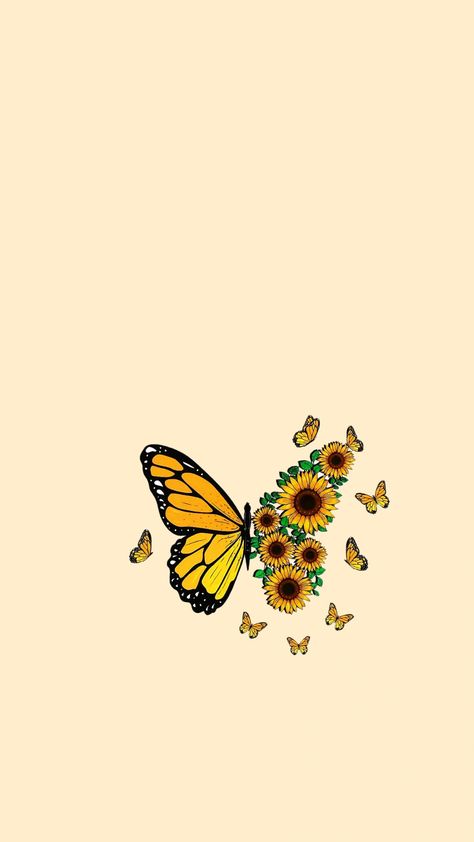 Sunflower Iphone Wallpaper, Cute Summer Wallpapers, Floral Wallpaper Iphone, Simple Phone Wallpapers, Sunflower Wallpaper, Cute Simple Wallpapers, Phone Wallpaper Patterns, Dark Wallpaper Iphone, Cute Patterns Wallpaper