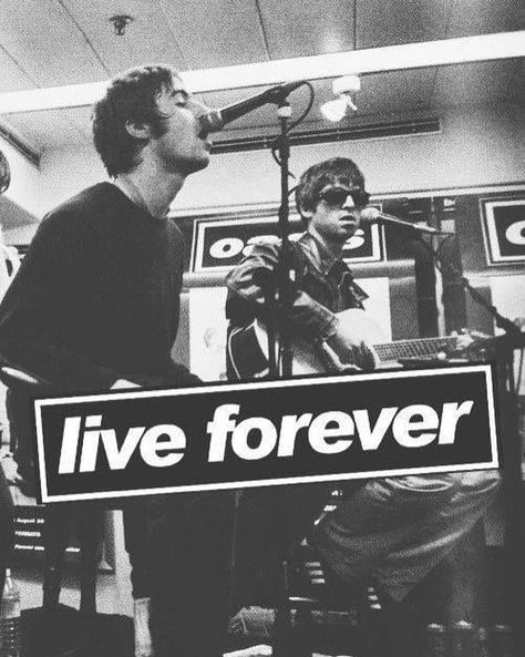 Oasis Live Forever, Oasis Album, Oasis Live, Liam Gallagher Oasis, Oasis Band, The Gallaghers, Definitely Maybe, Band Nerd, Noel Gallagher