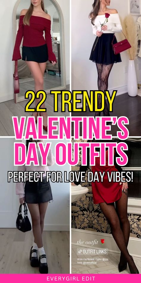 Valentine's Day outfits, valentines day outfit ideas, valentines day outfit inspo, valentines day outfits women, valentines day outfit ideas women, valentines day outfits 2025, valentines day outfit ideas 2025. Valentines Red Outfit, Valentines Leggings Outfit, Cute Valentines Outfits For Women Baddie, Cute Valentines Day Outfits For Women, Galantines Day Outfits, Cold Valentines Day Outfit, Aesthetic Valentines Day Outfit, Galentine's Outfits, Valentines Day Date Night Outfit